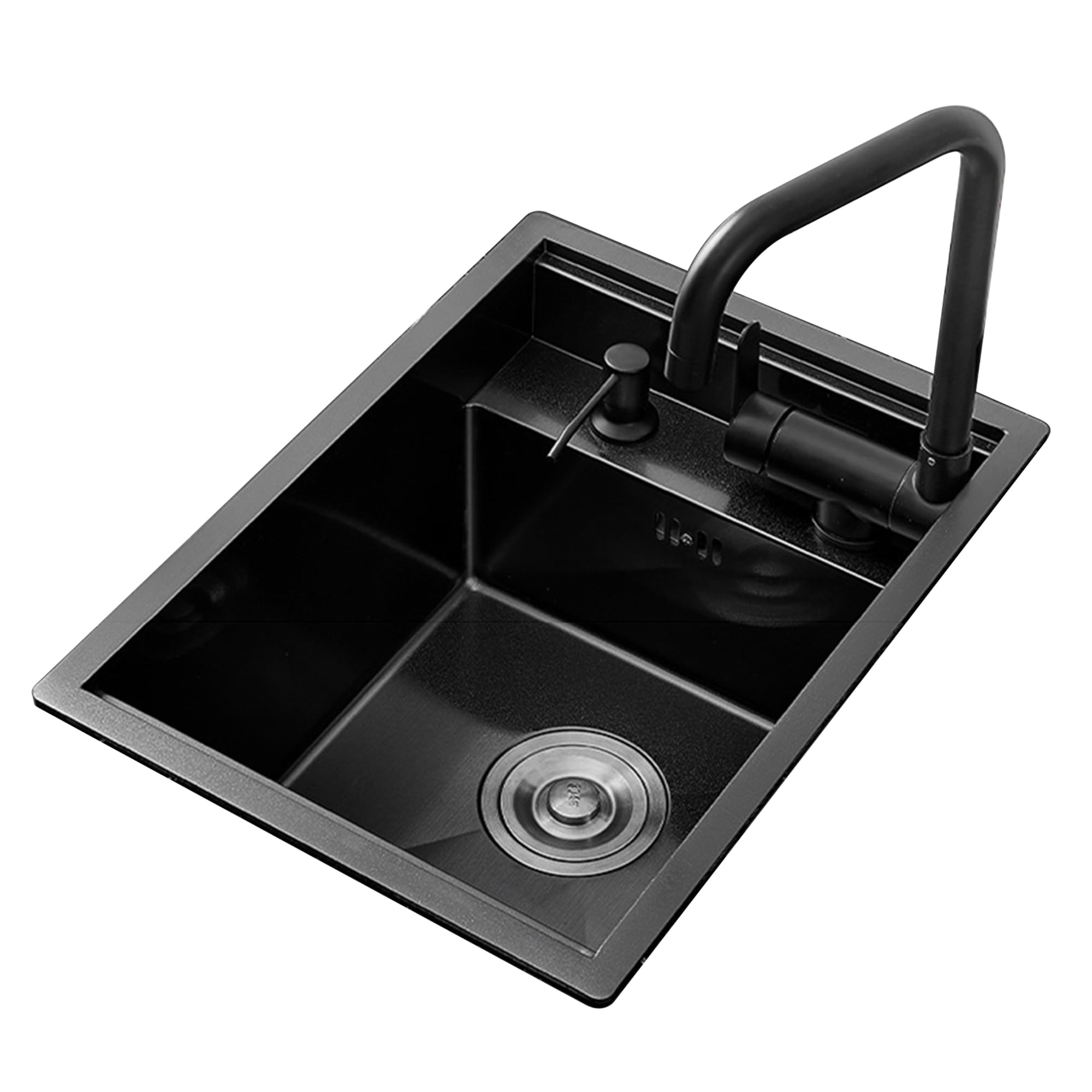Fregadero De Cocina Con Tapa Fregadero Oculto De Acero Inoxidable Nakajima Invisible Lavabo Pequeño De Una Sola Ranura (35x45cm)