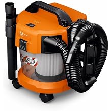 FEIN Wet Dry Vacuum Cleaner AMPShare Li-Ion Battery Cordless Dust Extractor Class L 10 Litres Portable Lightweight Compact Extractor Dustex 10 ASBS L-Class 92604203010