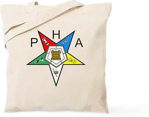 Vista 65 de CafePress Eastern Star - Bolsa reutilizable de lona beige natural
