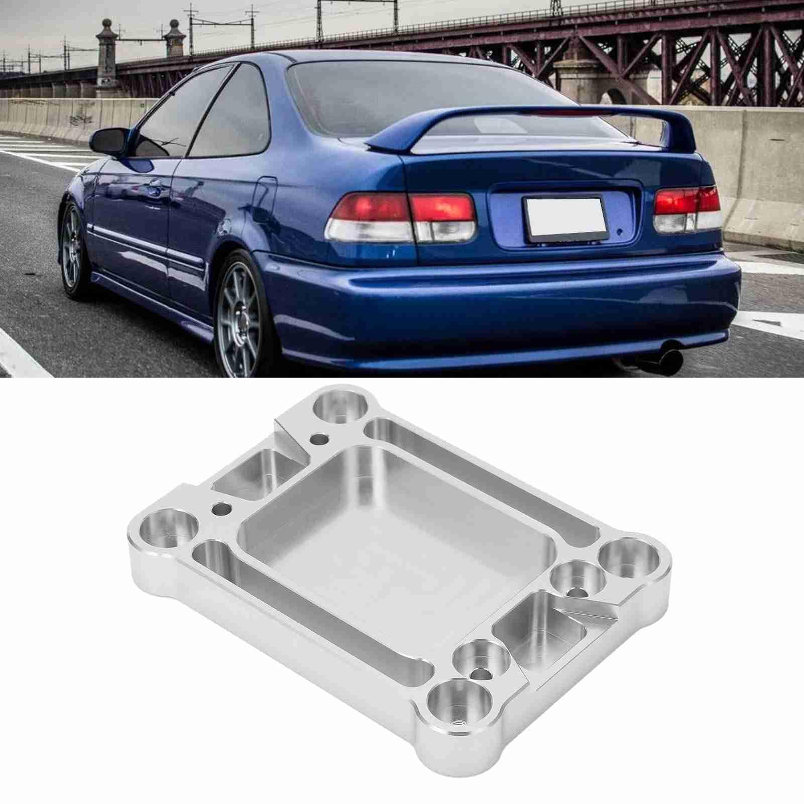 Zestaw Płyty Podstawowej Dźwigni Zmiany Biegów Trwały Stop Aluminium i Stal Nierdzewna dla Integra RSX K20 K24 EG EK Srebrny