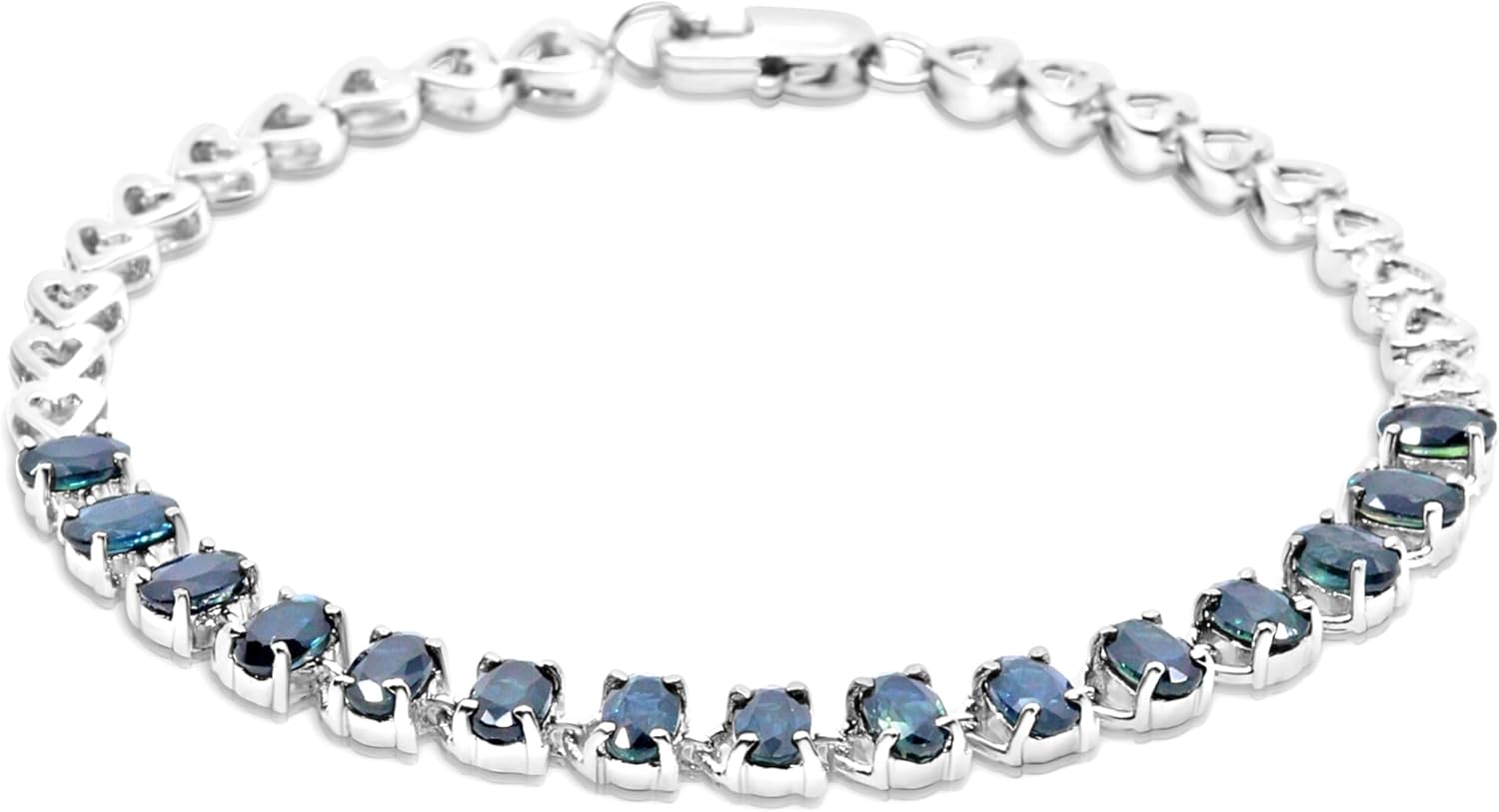 18K White Gold Plated Sterling Silver Bracelet – Classic, Durable & Stylish Gift for Women