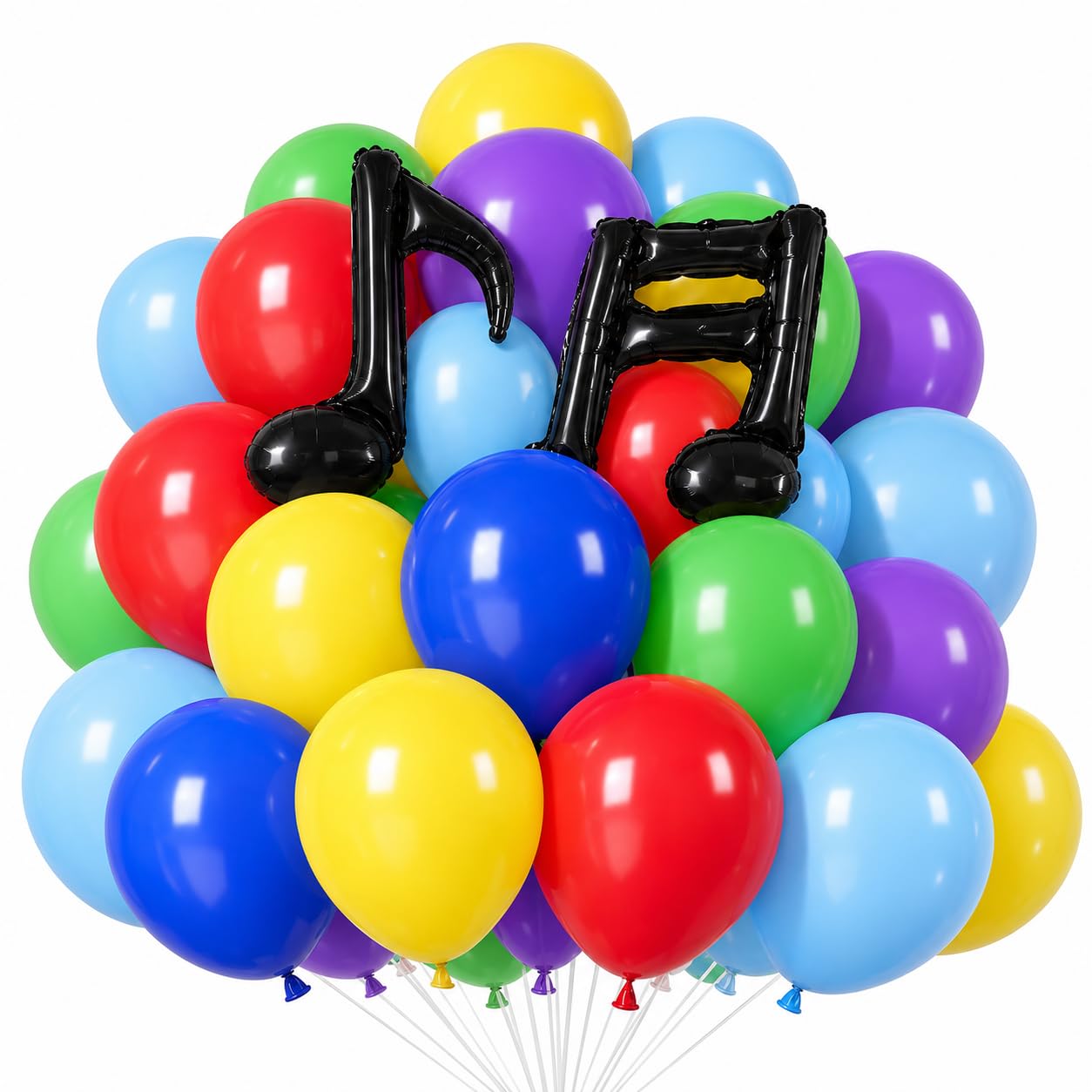 HILAVO Red Blue Yellow Balloons Primary Color Rainbow Birthday Balloon