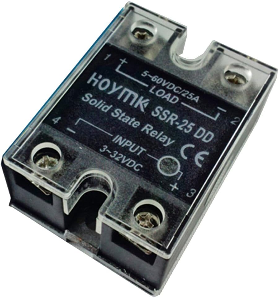 Hoymk Ssr-25dd Dc-dc 25a Actually 3-32v Dc to 5-60v Dc Ssr 25dd Single Phase Solid State Relay