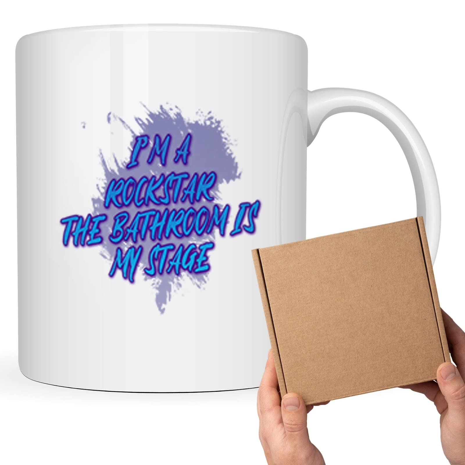 Coffee Mug - the Bathroom Is My Stage - Funny Cup - Cute and Humorous Present with Sayings 754666