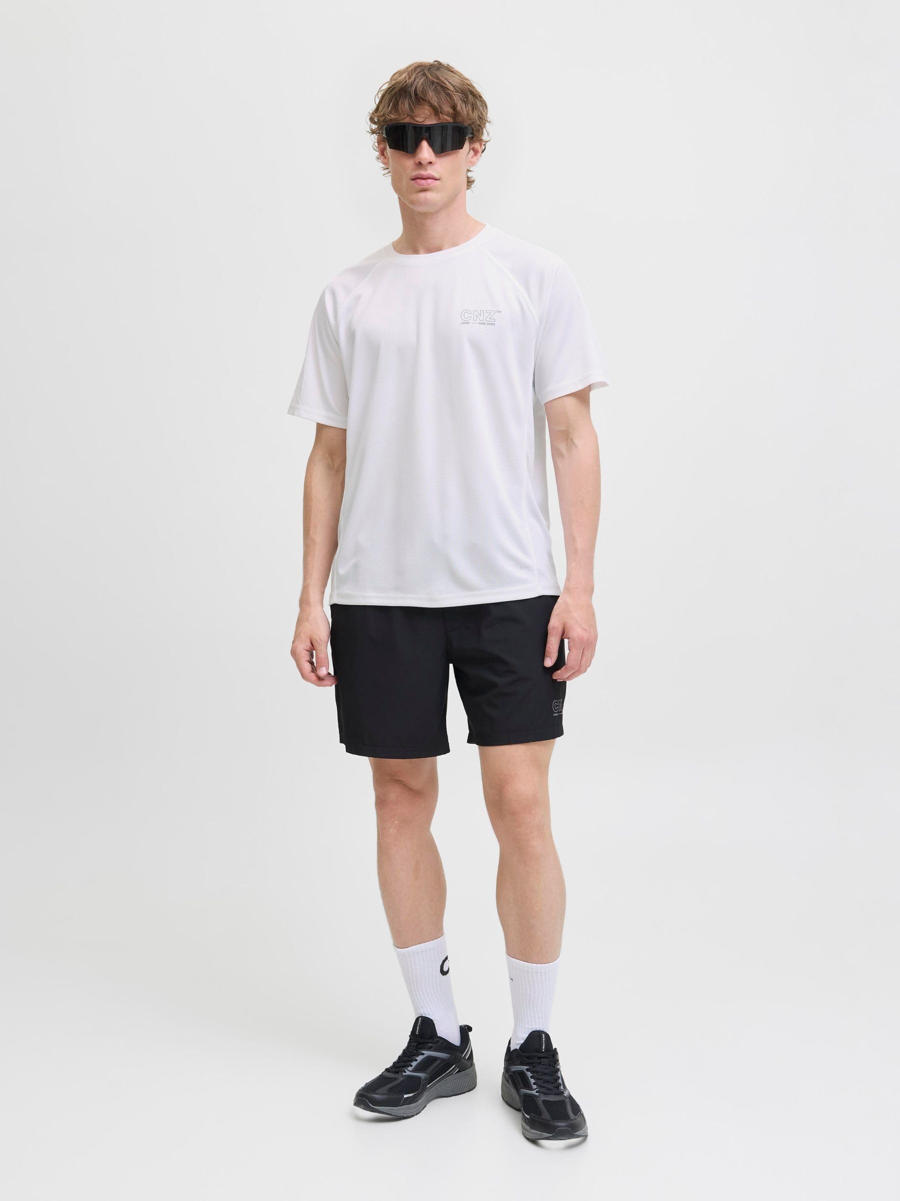 JACK & JONES Koszulka męska Jcocnz Noos, Bright White, M