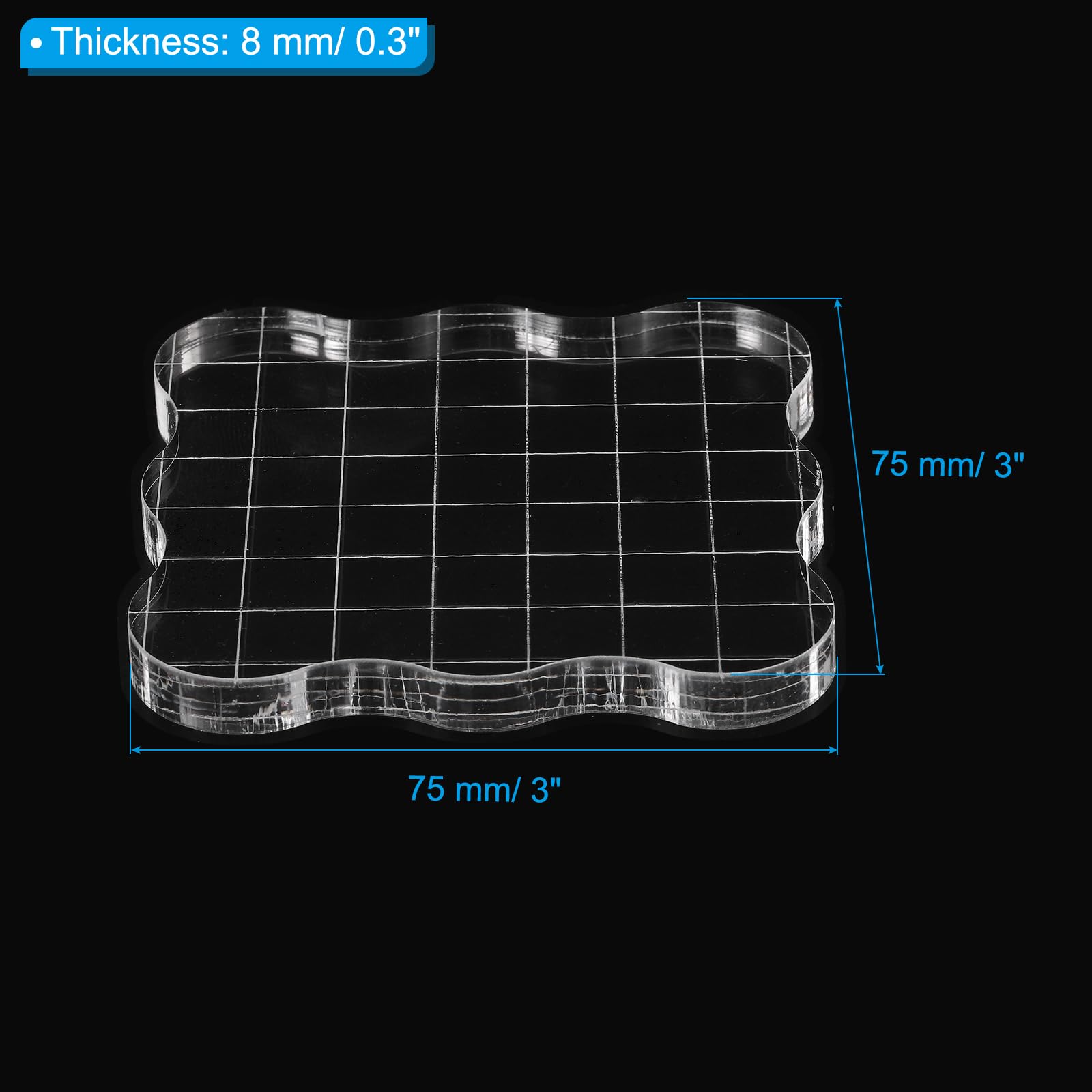 PATIKIL Acrylic Stamp Block - Image 2
