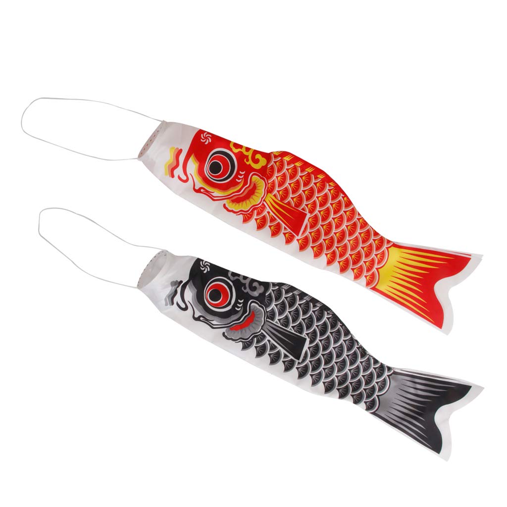 Baosity 2 Pcs 150cm Japanese Windsocks Streamers Decor