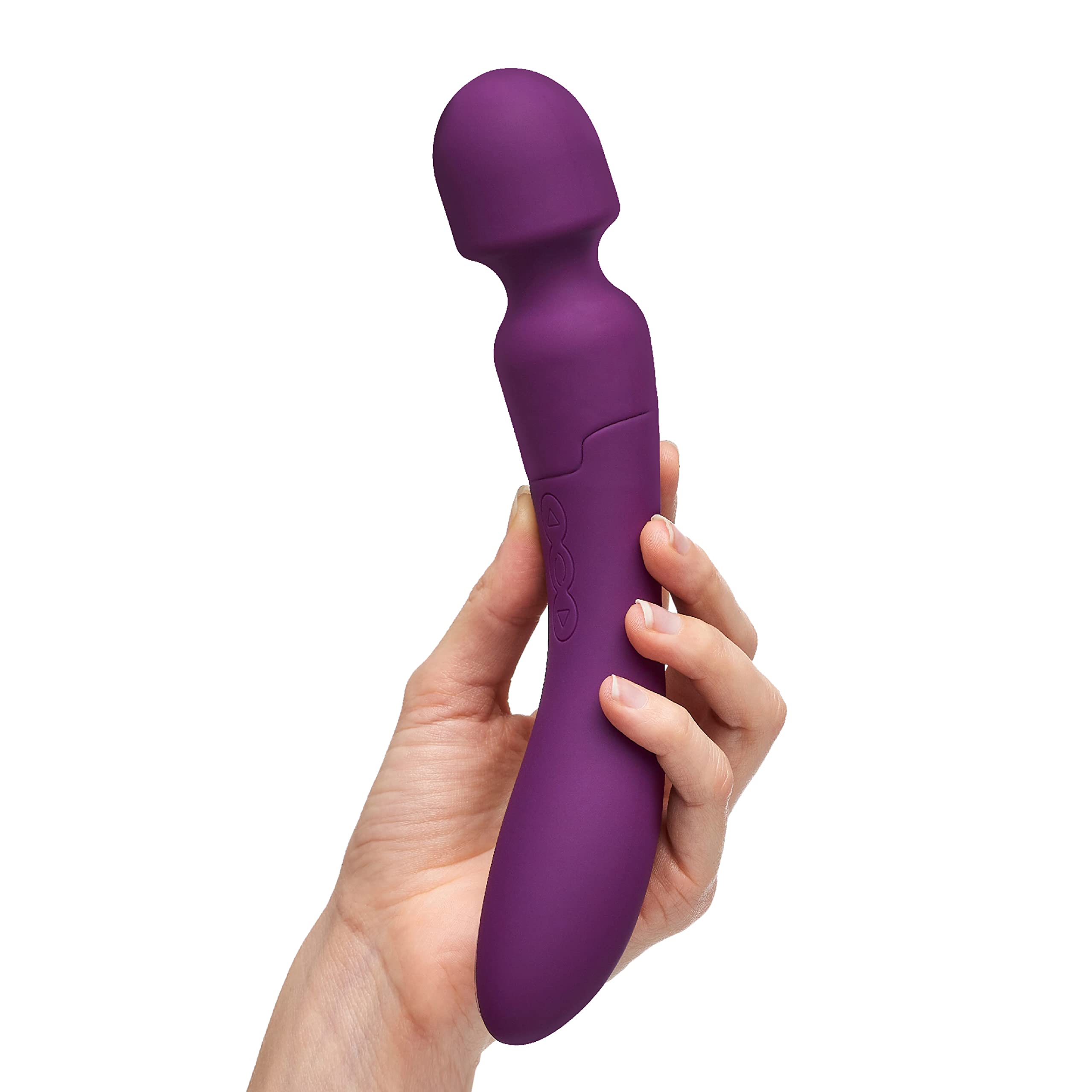 So Divine Purple Wicked Game Magic Wand Vibratore massaggiante, 3 opzioni di velocità con 7 modelli di passione pulsanti, impermeabile e ricaricabile tramite USB