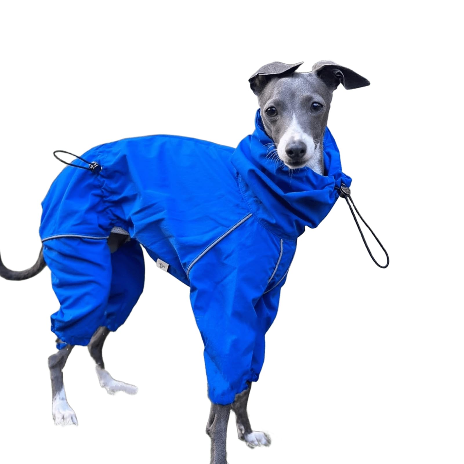 UOSIA Winter Dog Jacket Waterproof Lightweight 4-Leg Raincoat Solid Color Windproof Zipper Jacket For Italian Greyhound Inner Mesh Breathable Coat For Whippet