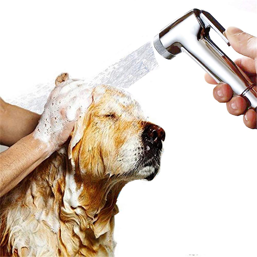 Water Saving Shower Head, On/Off Adjustable Thumb Lever Massage Spa Hand Held Shower Head Home Accessories - Image 2