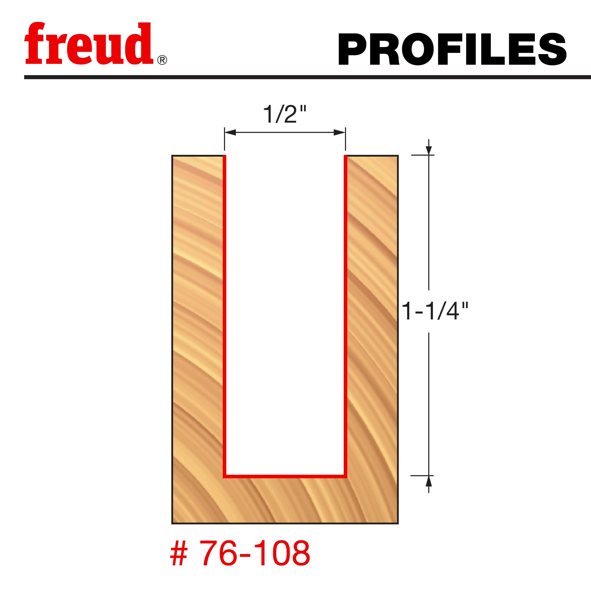 Freud 76-108: 1/5.1 cm (średnica) dół spiralny bit z chwytem 1/5.1 cm, całkowita długość 7,6 cm
