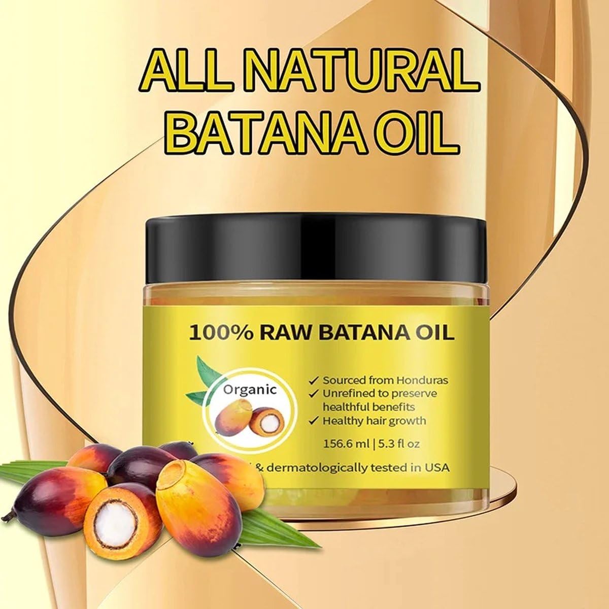 Huile De Batana 100% Biologique Du Honduras - Croissance Cheveux, 3.4 Fl Oz, Expire Avril 2027