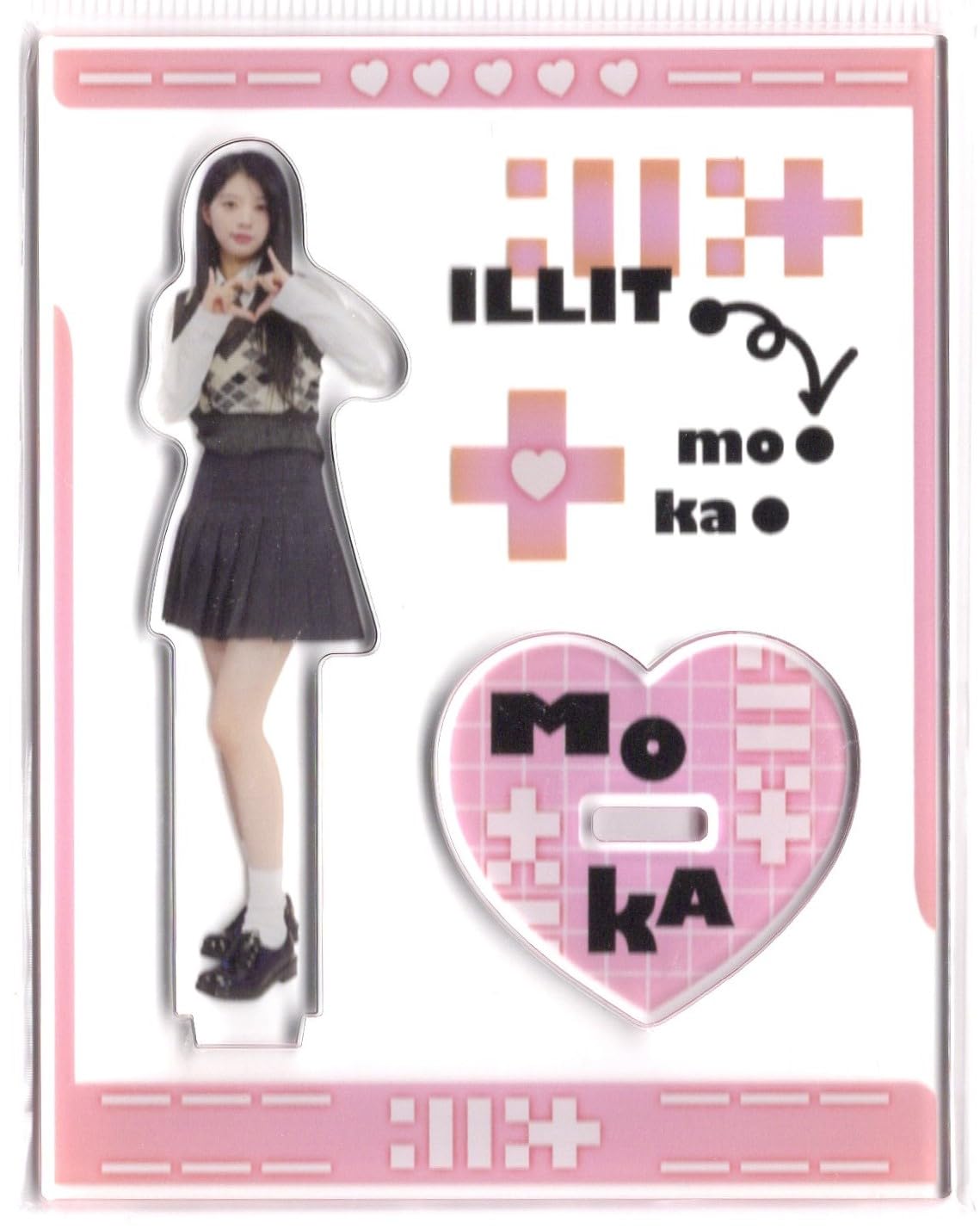 ILLIT GLITTER DAY モカ アクリルスタンド アクリルキーホルダー 2025