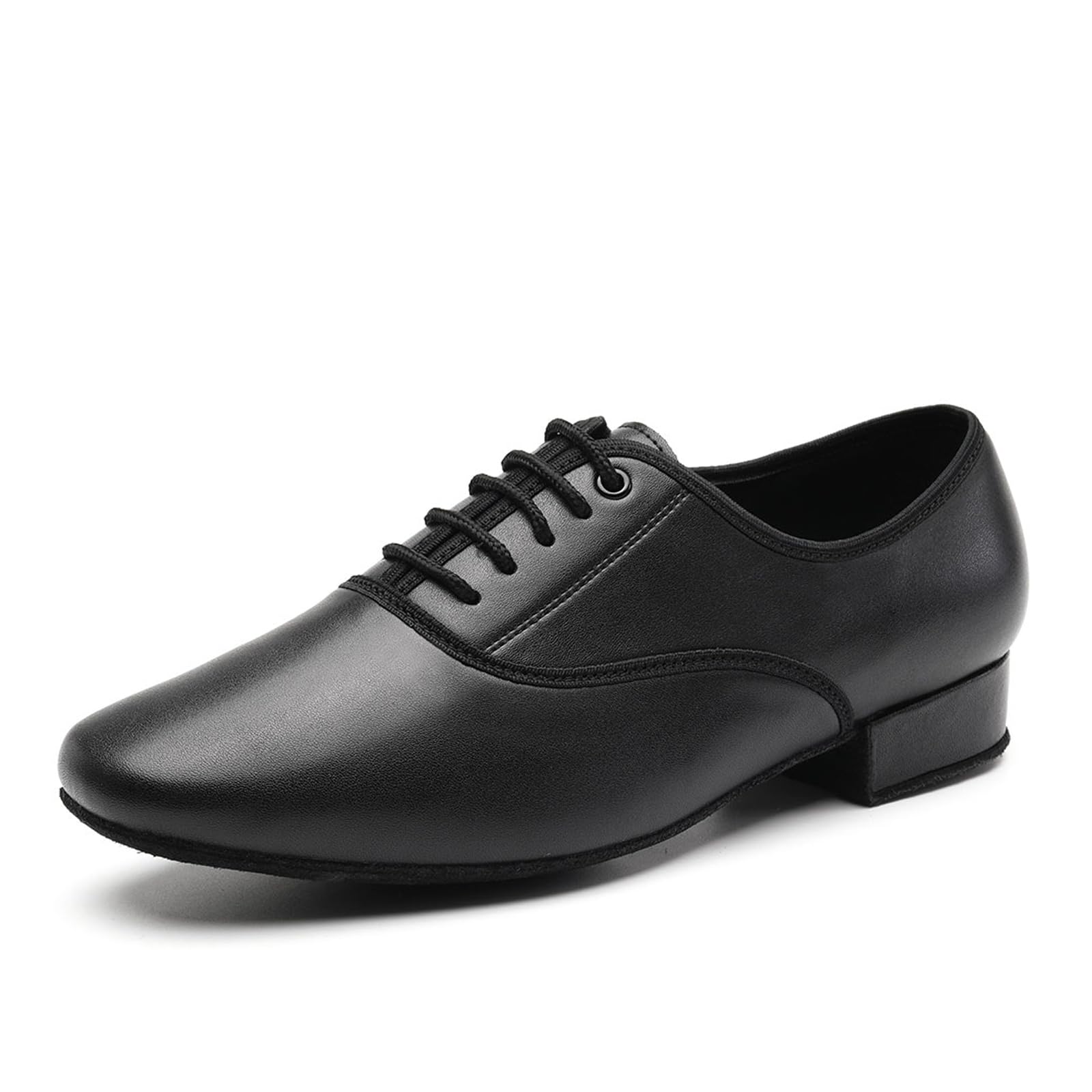 Scarpe da Ballo Uomo Liscio Pianta Larga Suola Scamosciato per Salsa Tango Jazz