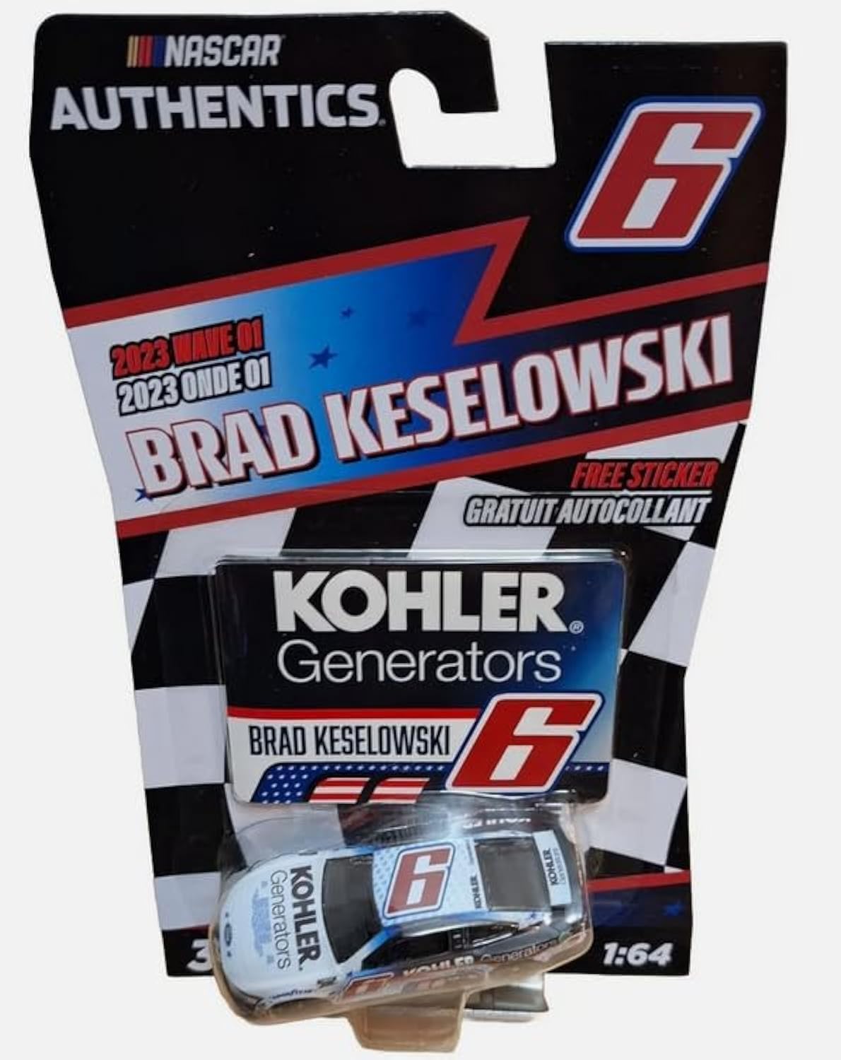 Matchbox Nascar Authentics Brad Keselowski 2023 Wave 1