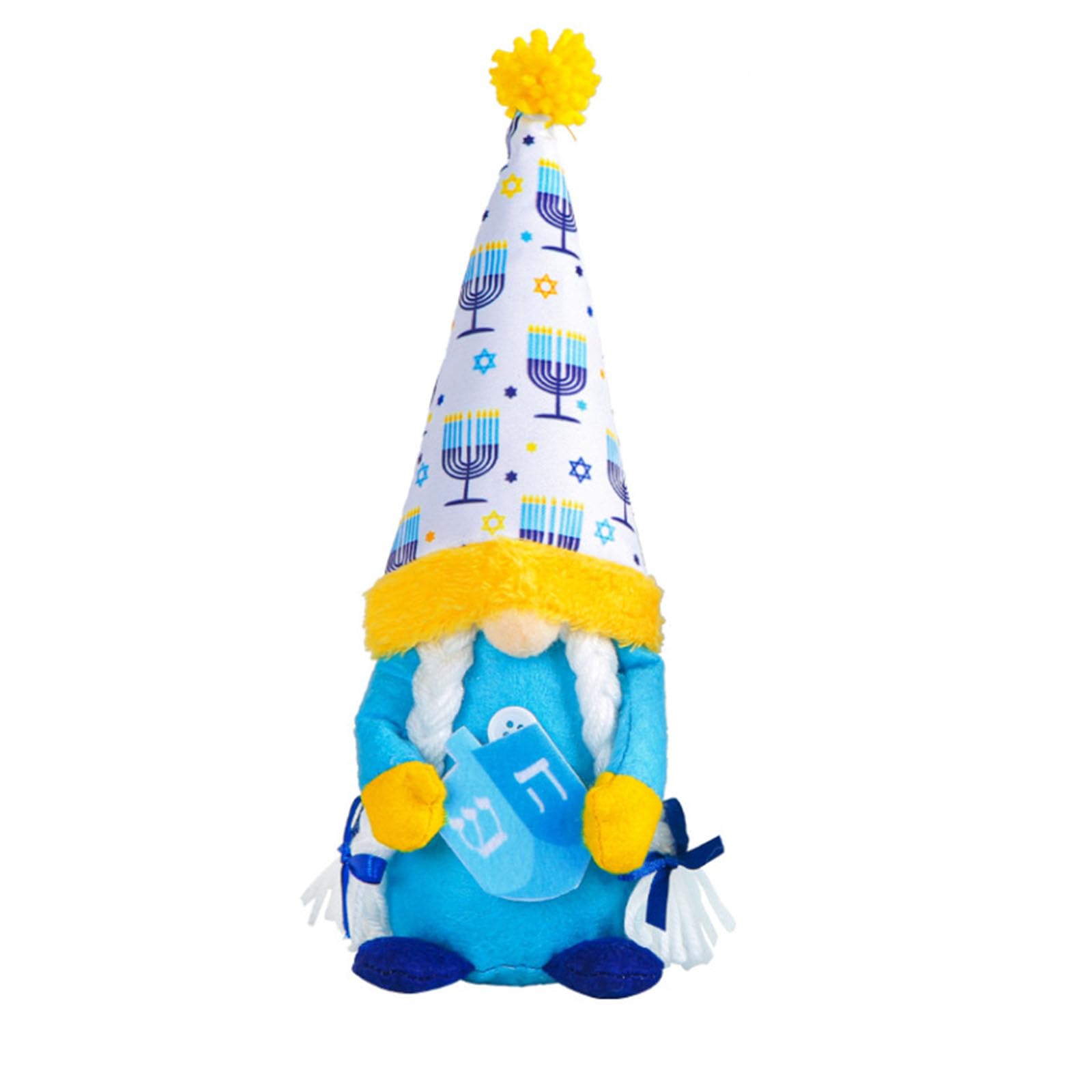 Jazuaiao Hanukkah Gnomes Ornaments Plush Scandinavian Tomtes Nisse Swedish Gnomes Home Farmhouses Kitchen Tiered Tray Decoration Dwarf Decoration Doll