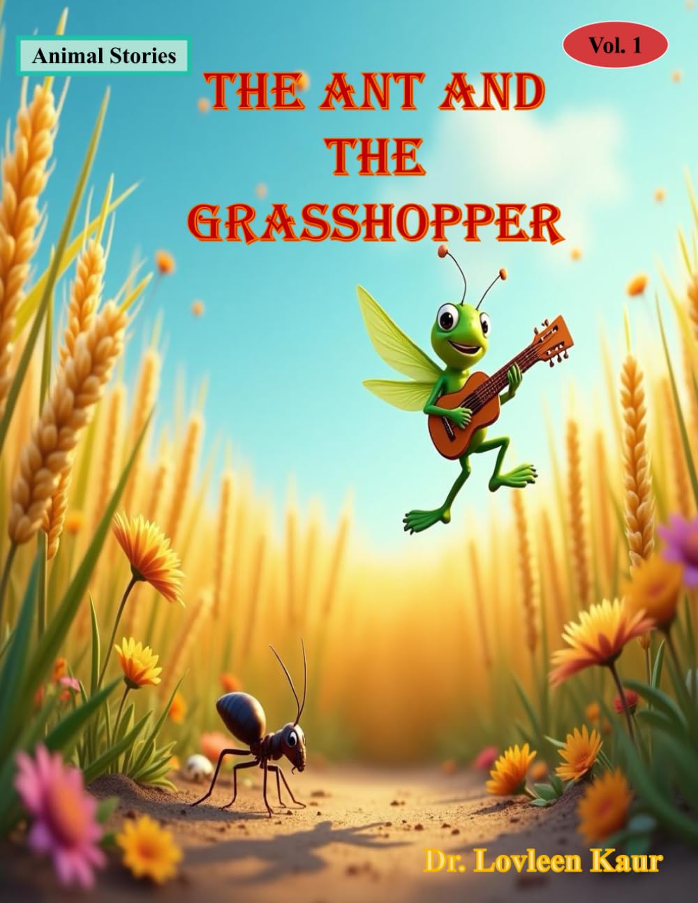 The Ant And The Grasshopper: 8 (Animal Moral Stories for Kids Vol. 1)