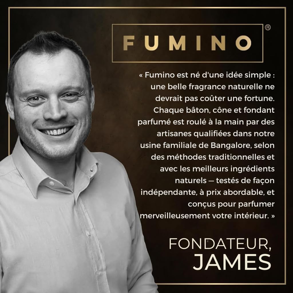 Fumino Encens Cone Naturels Faits Maison Lot 6 boîtes 90 cônes Masala Agarbatti Joss