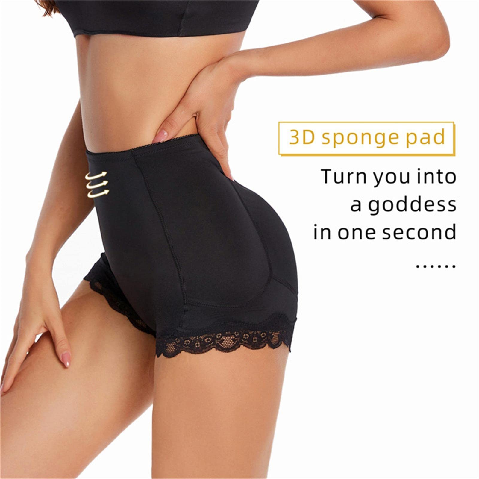 Culotte Gainante Femmes Shape sans Couture Faux Cul Respirant Dentelle Poussante Puste Les Fesses Shapewear