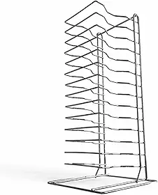 Suporte Organizador Forma Pizza 25 35 42cm Rack 14 Telas