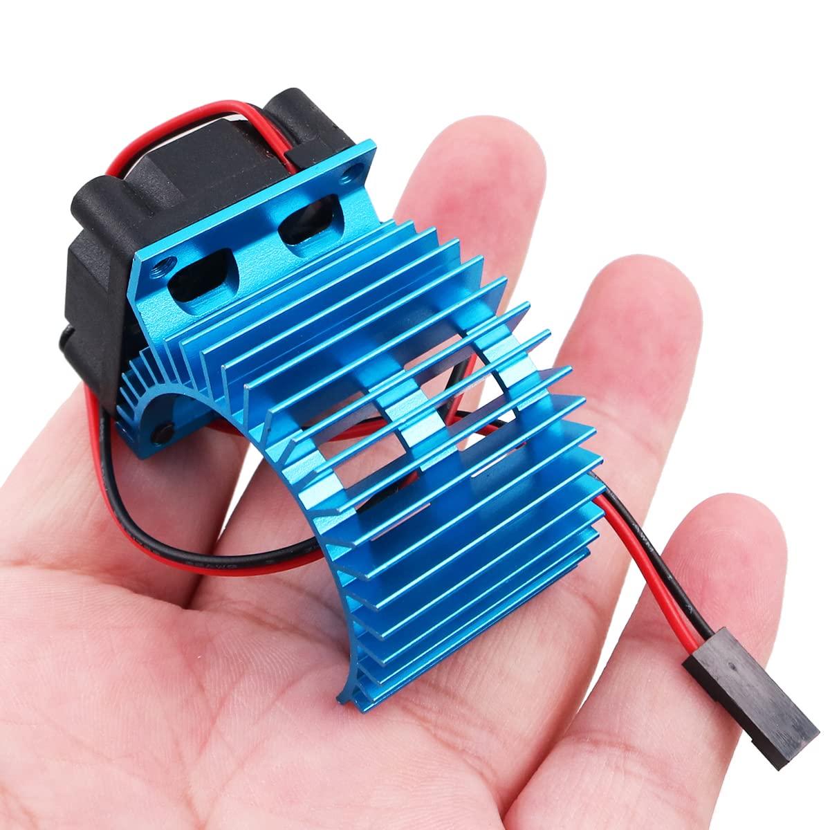 Ventilateurs de refroidissement surpass Hobby Twin 30 mm avec dissipateur thermique en métal rouge 4068 4274 Moteur sans balais pour voiture RC 1/8 1/10 Moteur sans balais 40 mm 42 mm