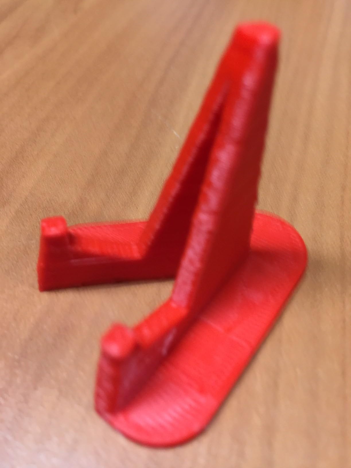 Custom 3D-Printed Megalodon Shark Tooth Display Stand - 1-1/2 Tall with a Base That is 1-3/8 Wide x 1-1/2 Deep (Fire Engine Red)