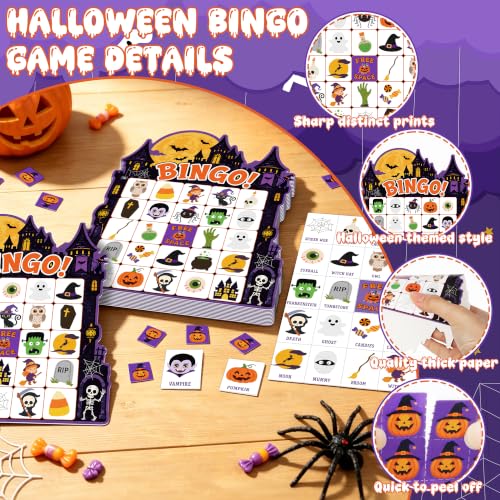 30 Sets Halloween Games, Halloween Bingo Game Cards Party Favors for Family - image 3