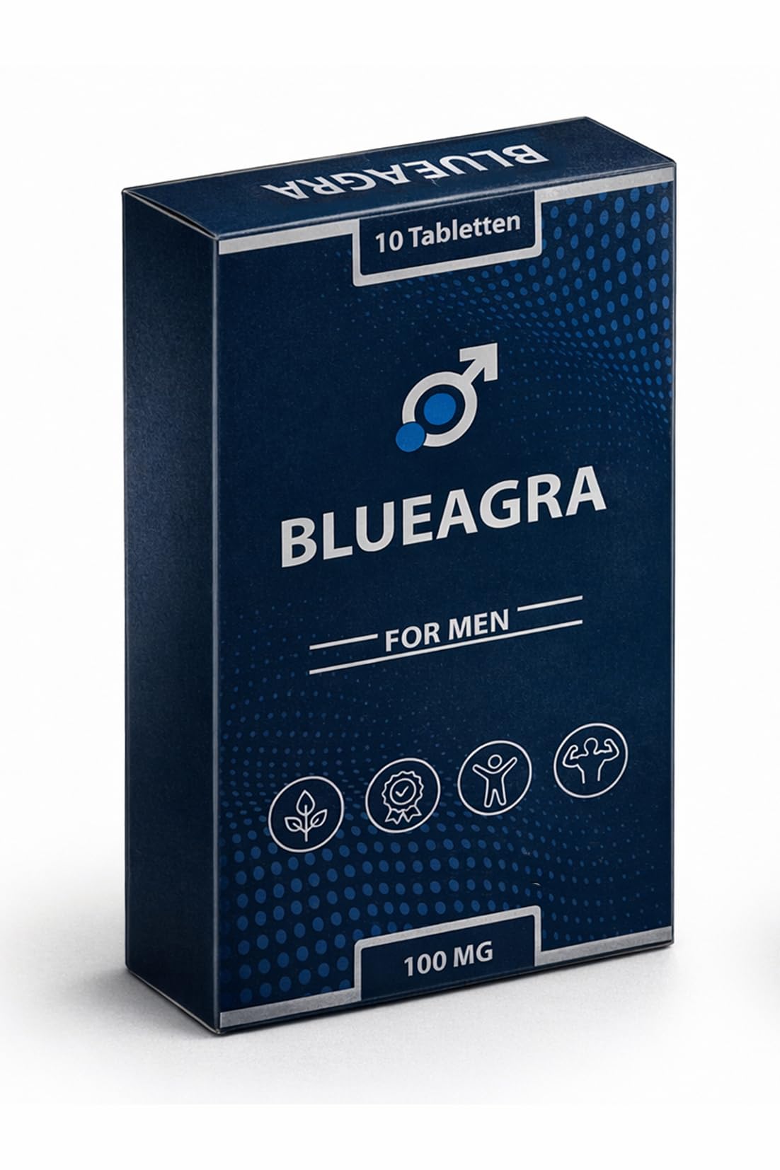 BLUEAGRA - Der Vital-Komplex für den Mann – 10 hochdosierte Tabletten mit Maca, Ginseng und Tribulus Terrestris