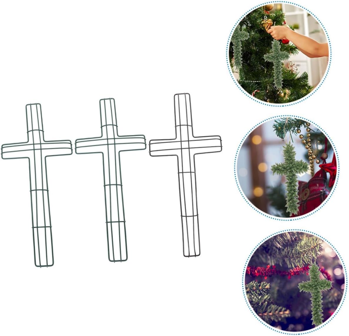 3pcs Wreath Frame Unique Wreath Rack for Crafts Easy Installation for Holiday Decor Wall-Mounted Design