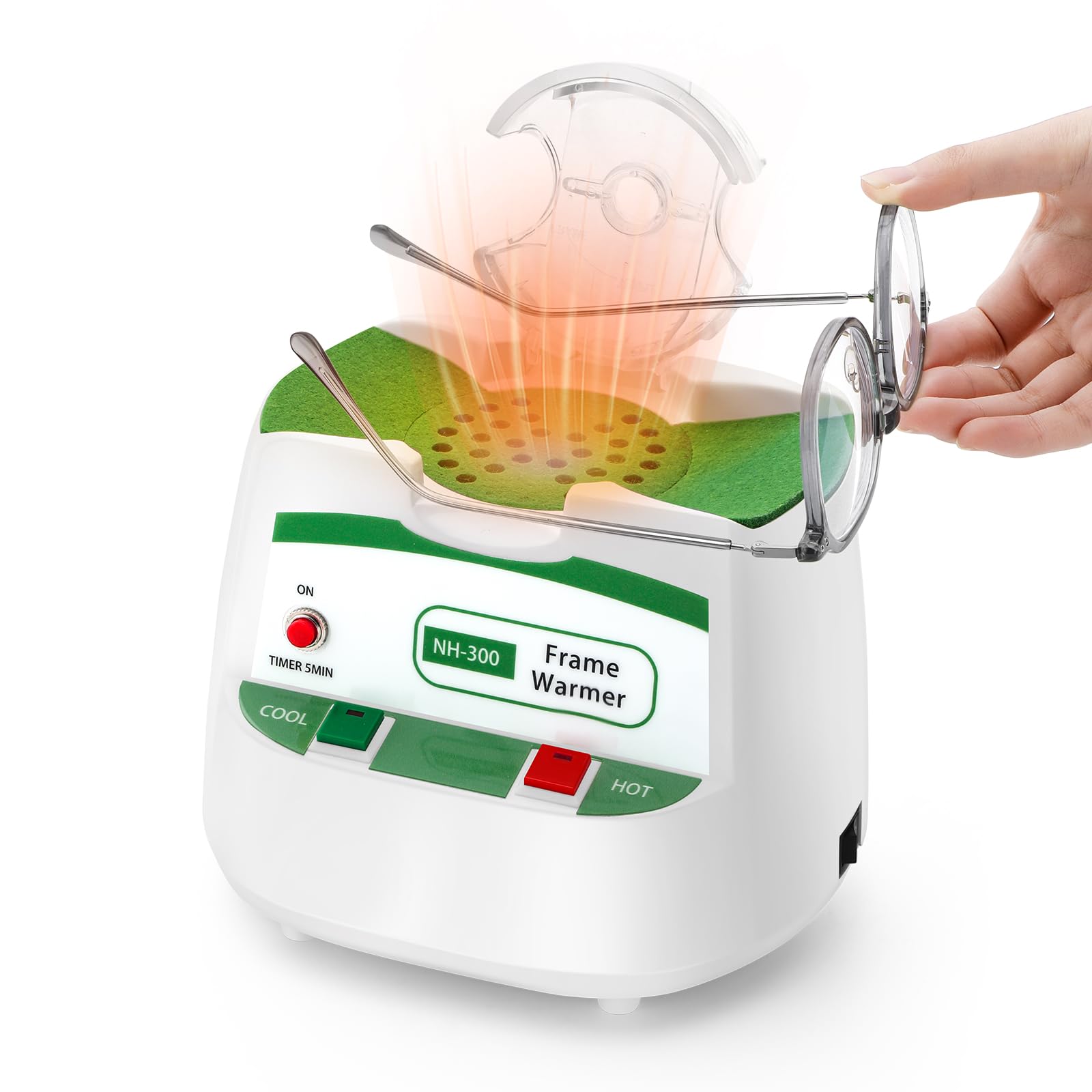 Huanyu Frame Warmer with 4 Settings 140-230℉ Eyeglass Frame Heater with Time Controller Hot Air Frame Adjuster for Resin/Sheets Spectacle Frames CE