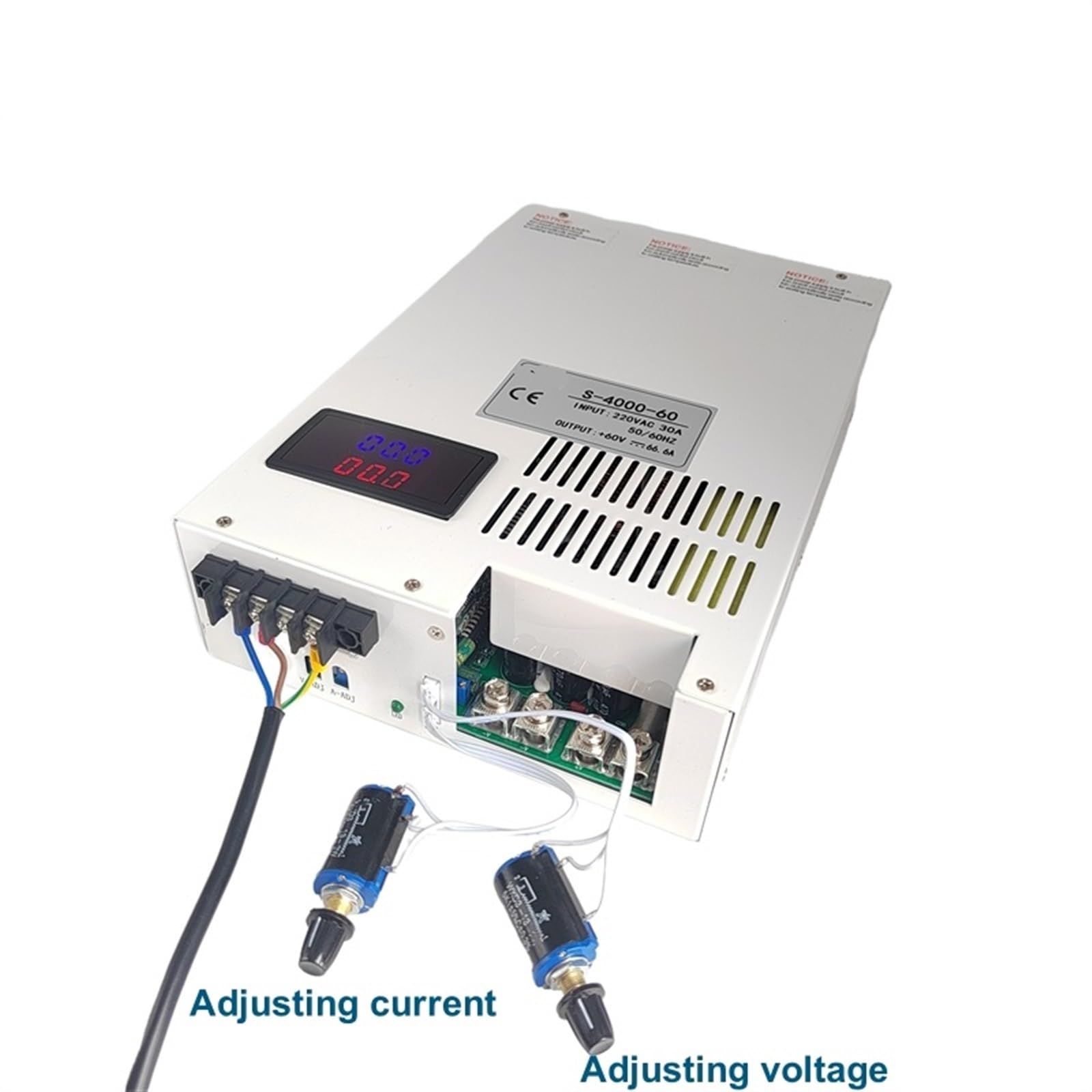 12V 24V 36V 48V 60V 72V 100V 200V 300V Transformator 4000W SMPS zasilacz LED 1 szt. (220 V, 0-100 V, 0-40 A)