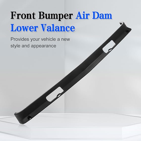 CarPartsDepot Front Bumper Air Dam Lower Valance w/Hook Holes Compatible With 1988-2000 Chevrolet C/K 1500 2500 3500 & 1992-1999 GMC C1500 GM1090105 15569430