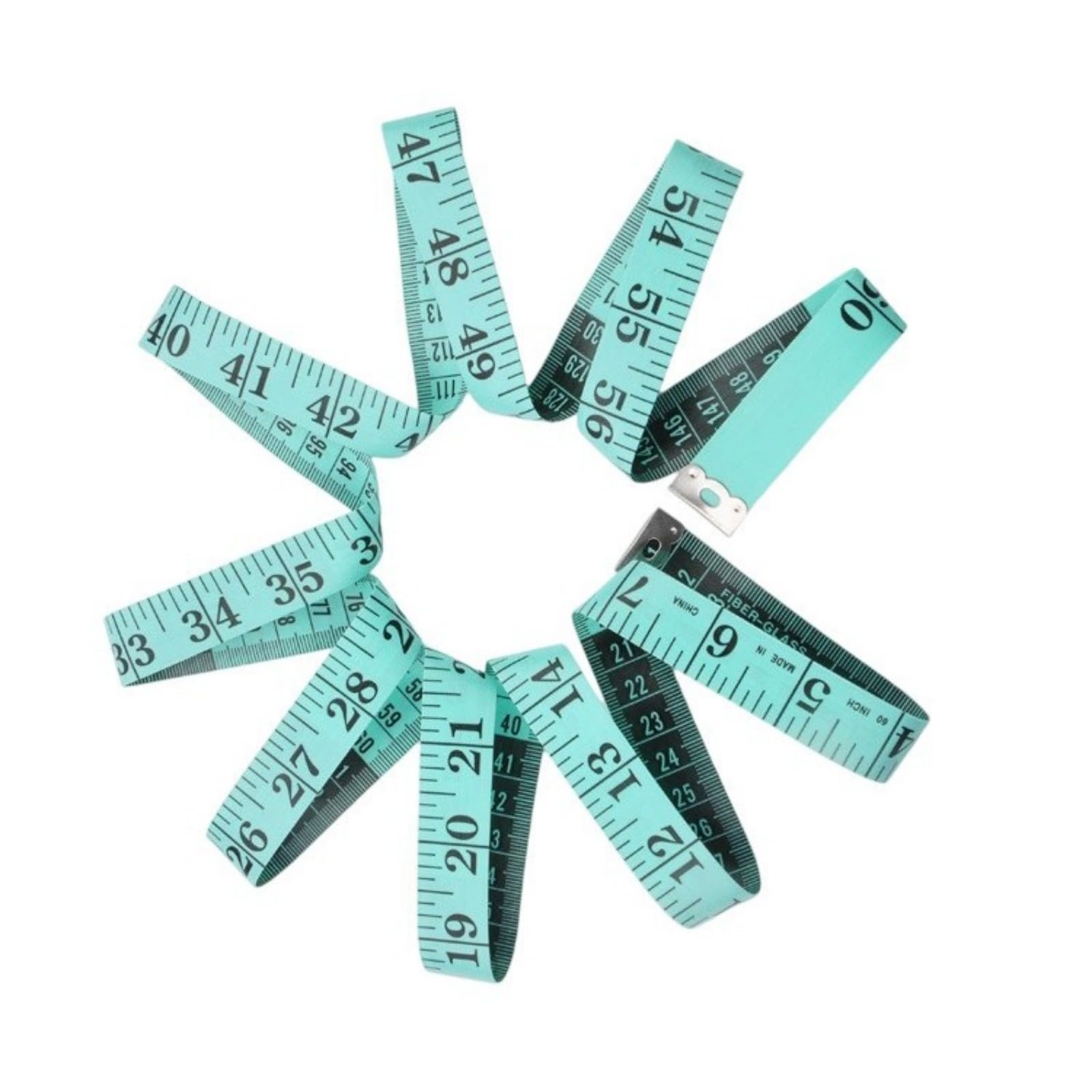 Newft Green Strong 60 Inch Double Scale Measuring Tape For Sewing Modifications Body Indicators With Fade Proof Indicators Not Twist Pvc Seamstress King Unscented Sewing Measurement Tool