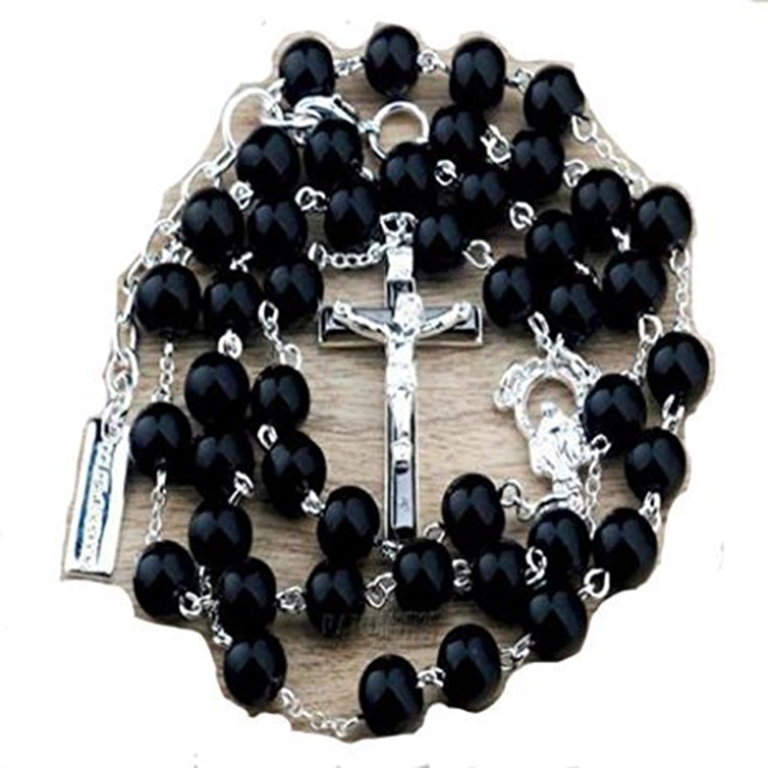 See full amazon price history chart for HANUMEX® Black Bead Alloy Rosary Cross, Glass/Chain Necklace with Jesus Cross Pendant For Men and Women Authentic Chain Stylish & Fancy Neckpiece for All Occasion HANUMEX® Black Bead Alloy Rosary Cross, Glass/Chain Necklace with Jesus Cross Pendant For Men and Women Authentic Chain Stylish & Fancy Neckpiece for All Occasion (B0713RWT1B) Amazon Price History, Amazon Price Tracker