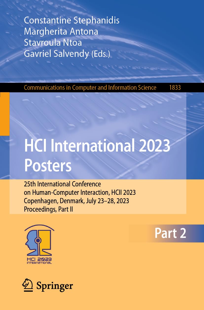 HCI International 2023 Posters 25th International Conference on Human