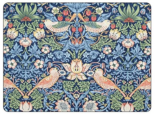 Portmeirion Home & Gifts Strawberry Thief-Manteles Individuales S/6, Color Azul, Multicolor, 30.5 x 23 cm