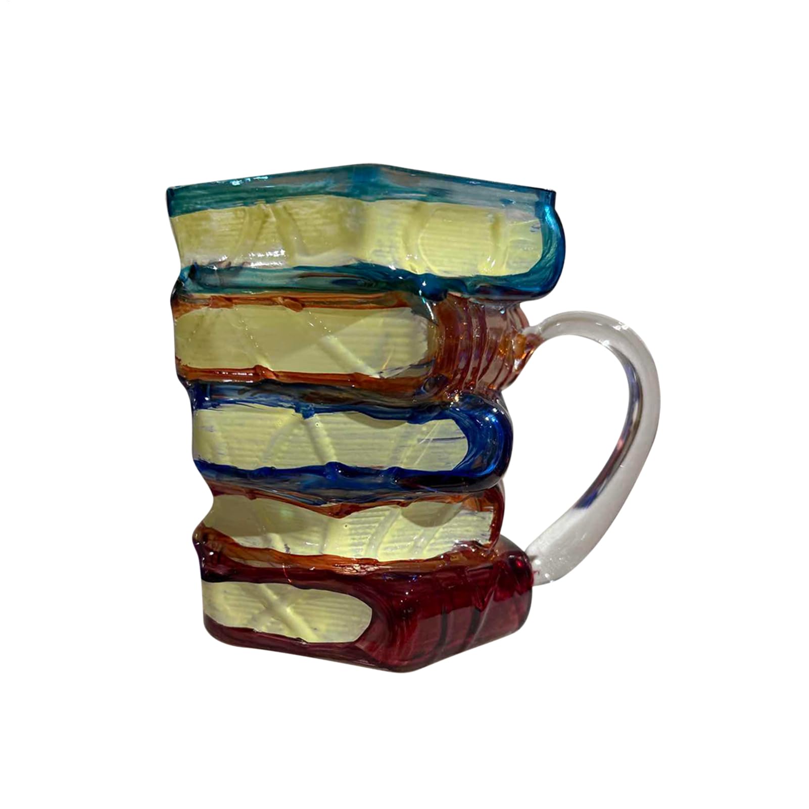 Tasses à vin et whisky en verre rétro avec reliefs peints en 3D haut de gamme