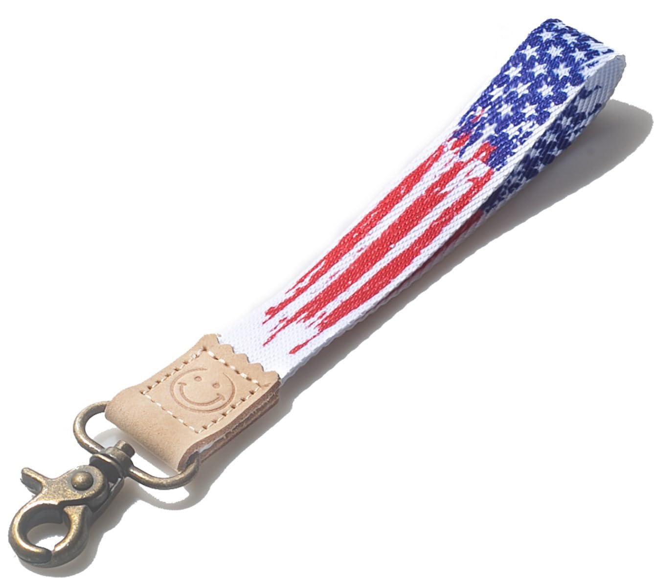DQL USA flag keychain strap MAGA wristlet for keys, lanyard wrist for keys, car key lanyard, American flag design (US FLAG) — image 1