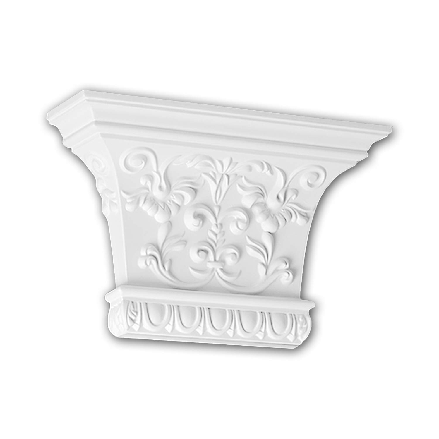 Capitel de pilastra clásico de espuma rígida Profhome 121007 1