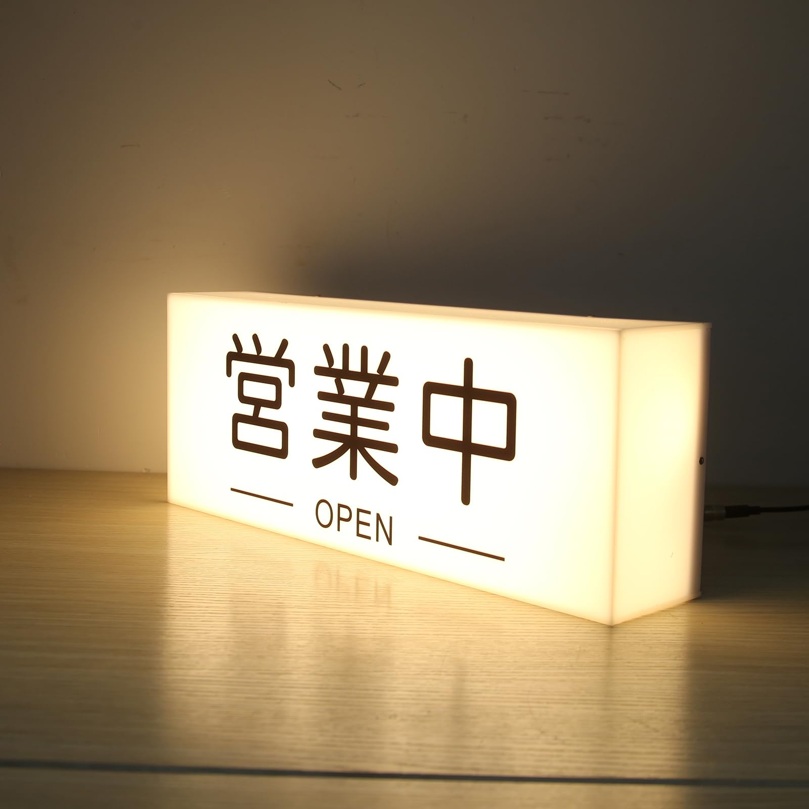 Amazon | LED営業中 ロゴ店舗ロゴ クリエイティブOPENサインライト