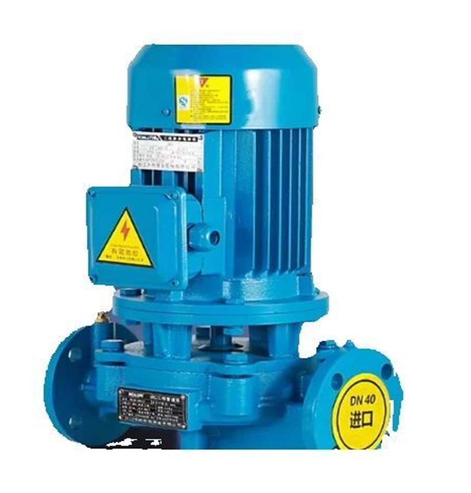 Vertikale Rohrleitungskreiselpumpe 40-125-1,1 kW 40-125A-0,75 kW 40-160-2,2 kW 40-160A-1,5 kW 40-200-4 kW 40-200A-3 kW(40-125A-0.75kw)