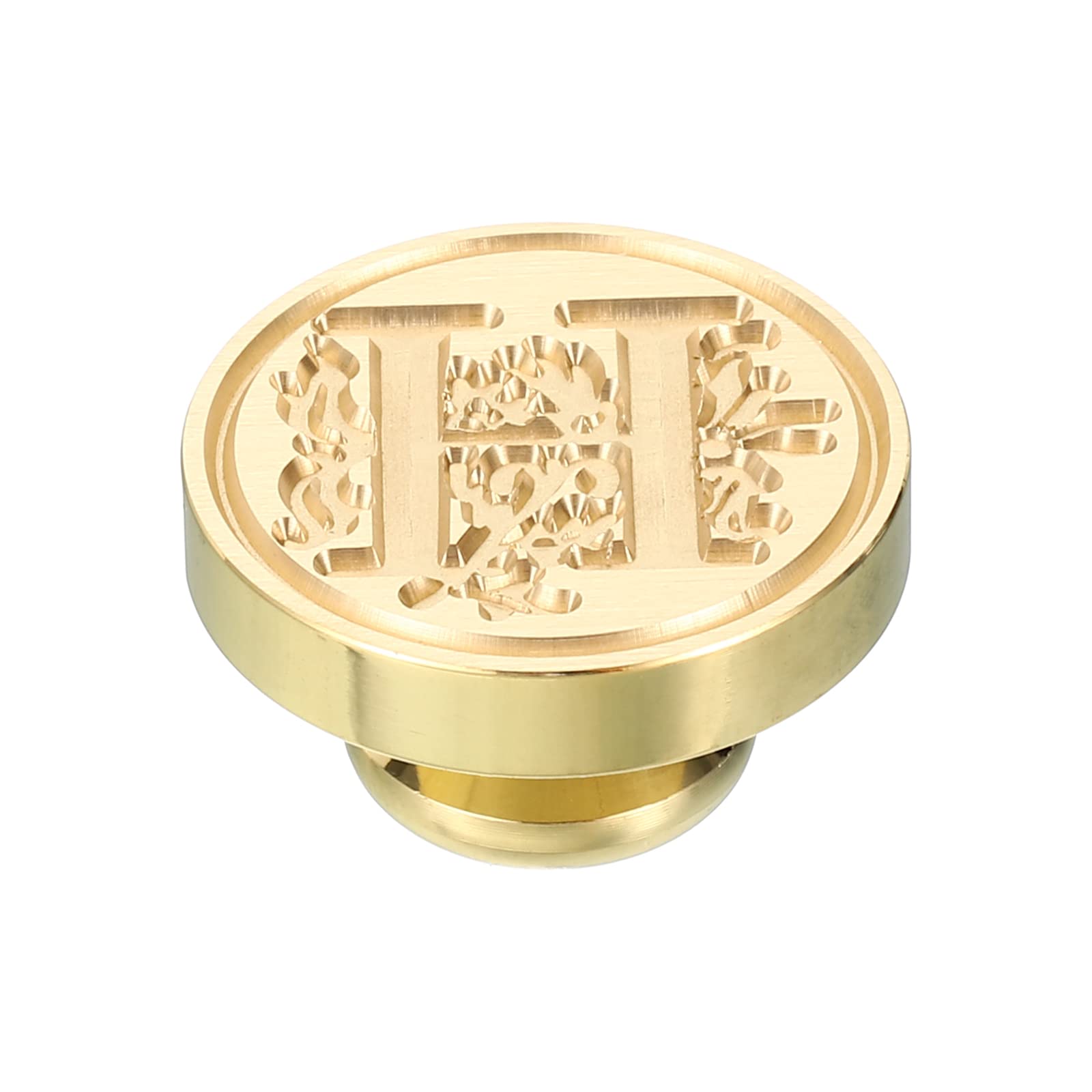 PATIKIL Alphabet H Wax Seal Stamp, Initial Letter Sealing Wax Stamp Classic Retro Brass Head for Envelope Invitation Cards - Image 3