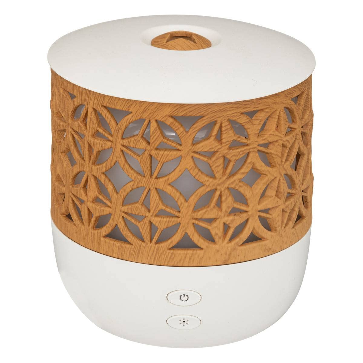 Atmosphera - Diffuseur d'huiles essentielles - blanc et effet bois 100 ml