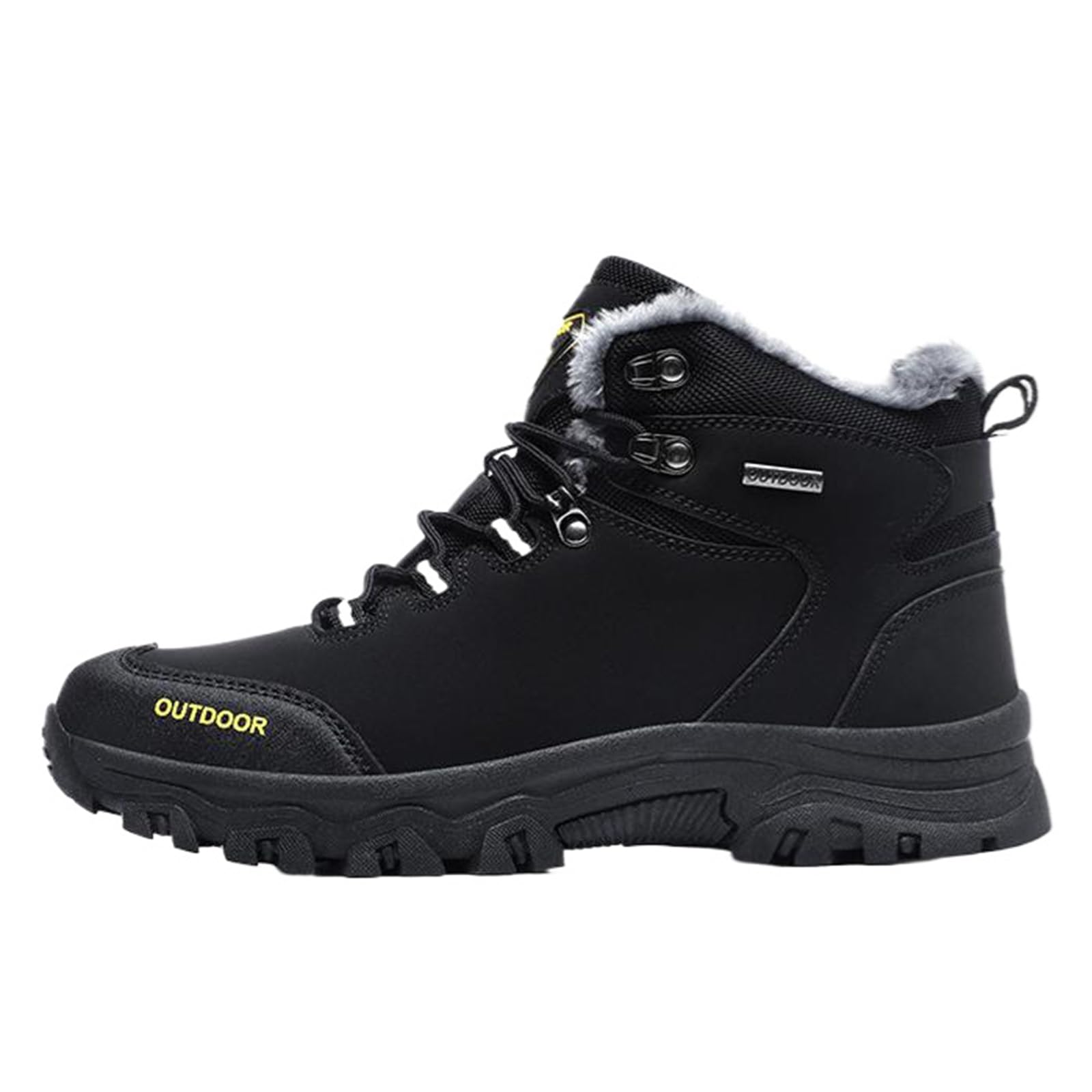 Męskie buty trekkingowe | wiatroszczelne buty zimowe z podszewką termiczną i profilowaną podeszwą TPR na leśne ścieżki, na co dzień i na deszczową pogodę
