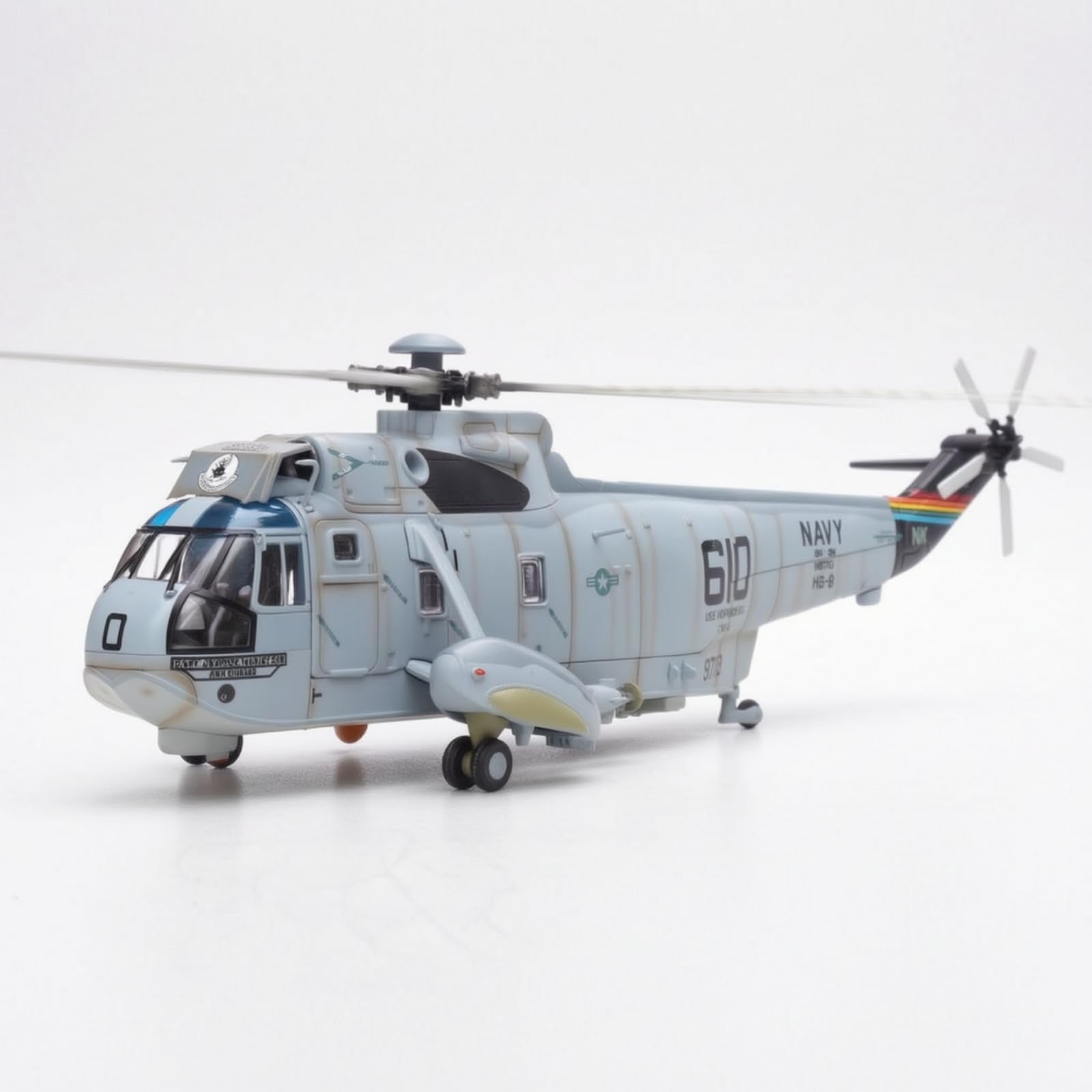 Amagogo Elicottero SH-3H Marino Metallo Aereo Militare Originale Modellismo per Collezionisti, Esposizione, Scrivania