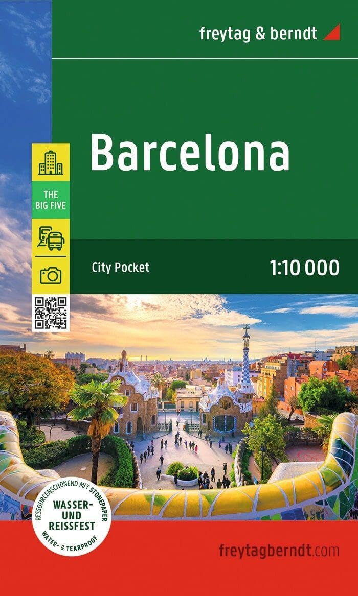 Barcelona City Map: City Pocket, wasserfest und reißfest