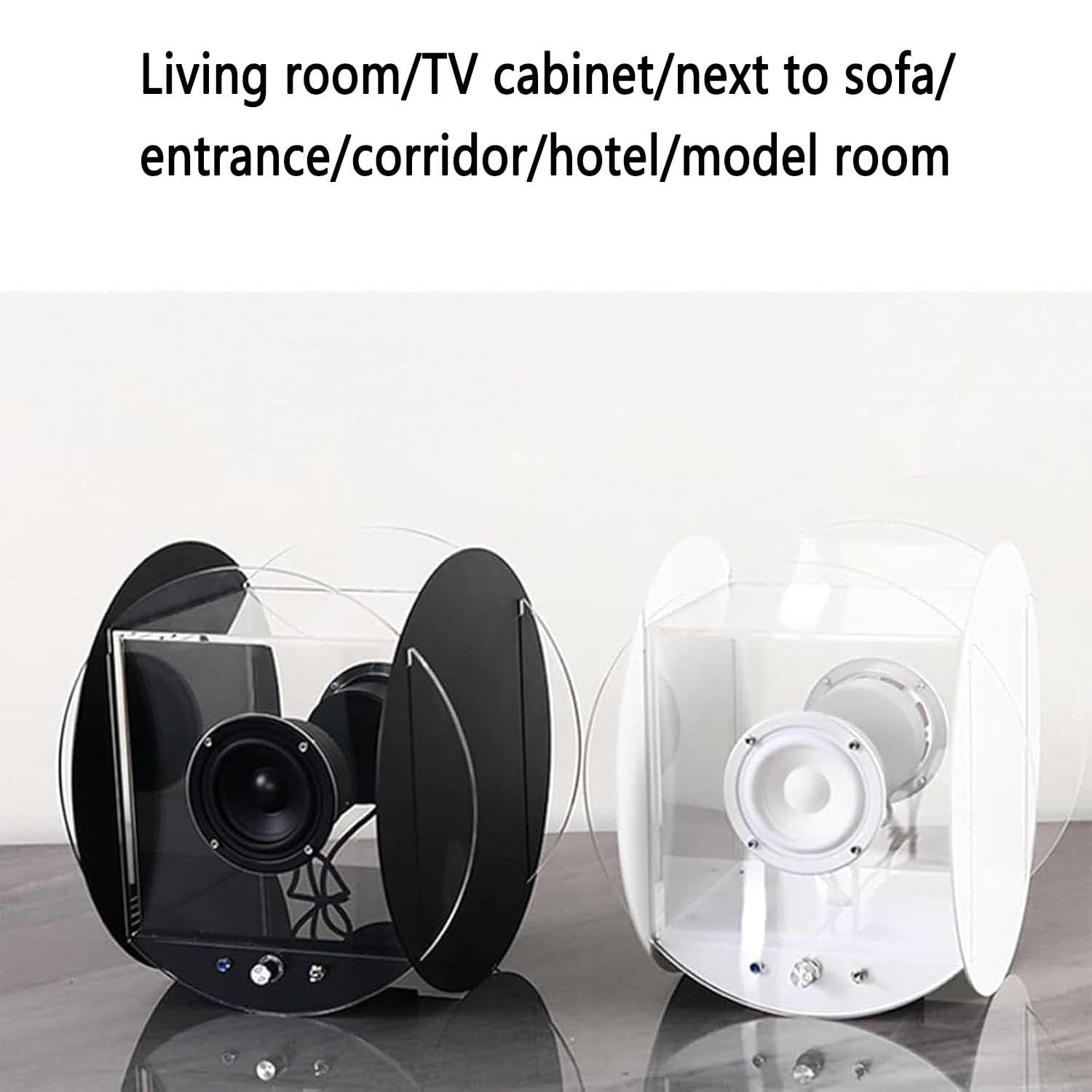 Lettore CD musicale Bluetooth, altoparlante rotondo con effetto sonoro coinvolgente e qualità del suono puro, supporta Bluetooth 5.0 per casa e galleria
