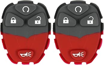qualitykeylessplus Two Replacement 4 Button Remote Start Rubber Pads for GM Key Fob with FCC KOBGT04A Free KEYTAG - coolthings.us