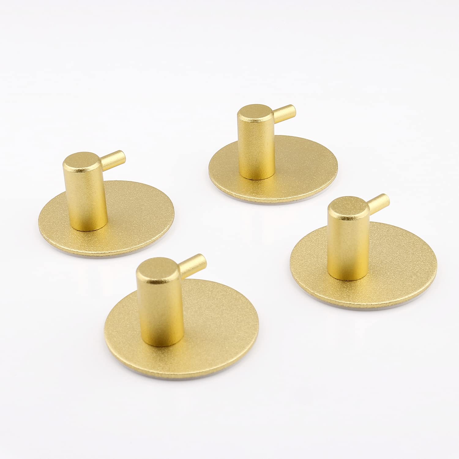 JANDH Muurhaken Goud - 5 Stuks RVS Garderobehaken Voor Badkamer & Keuken