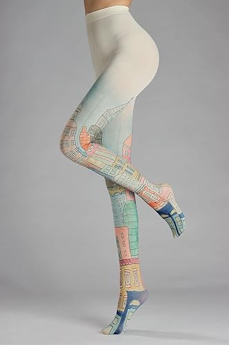 Miniatura 2 de Sahabowi Medias para mujer, medias transparentes de cintura alta, medias superiores de control vintage